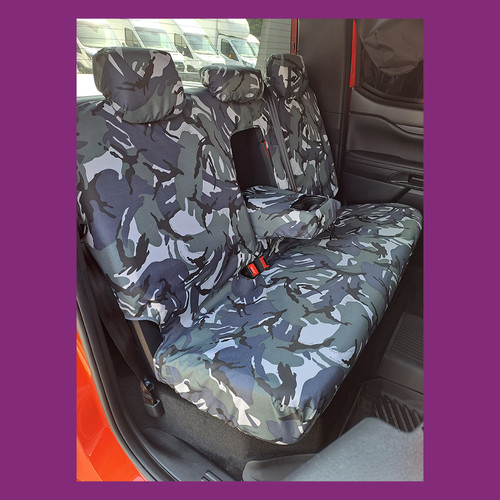 Waterproof rear back grey camo - waterproof,