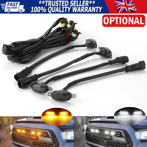 Grille led drl amber - 4x, amber/white