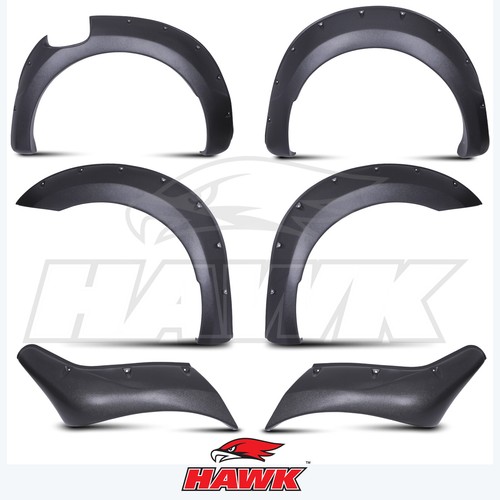 Black fender flare kit - black,