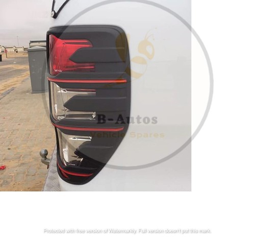 Black red tail light - black, &