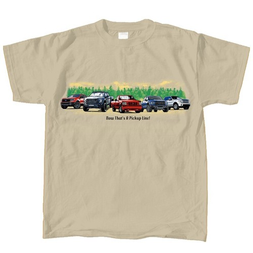 Ford truck shirt tan w - truck,