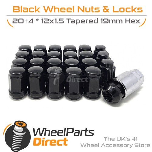 Wheel nuts locks 4 - wheel, black